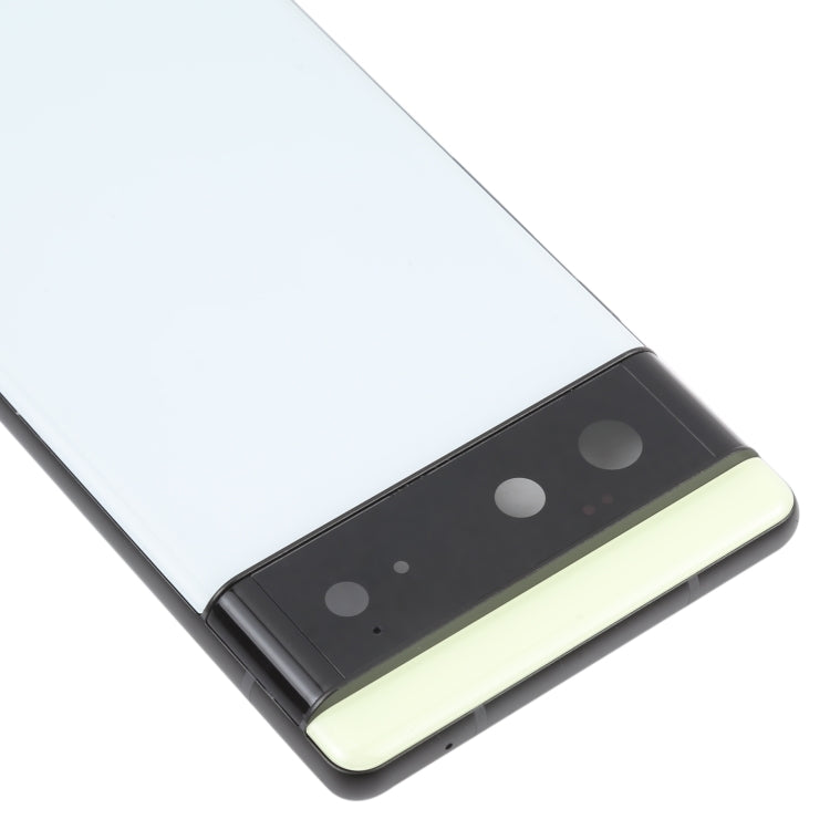 Pour couvercle arrière de batterie Google Pixel 6 avec cadre central