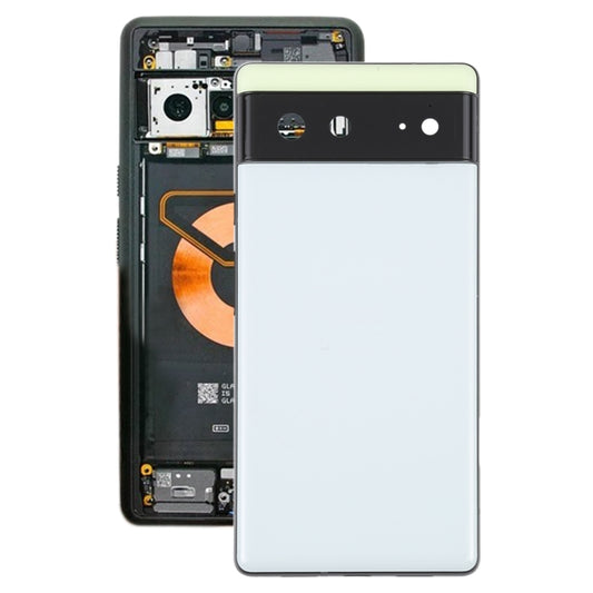 Pour couvercle arrière de batterie Google Pixel 6 avec cadre central