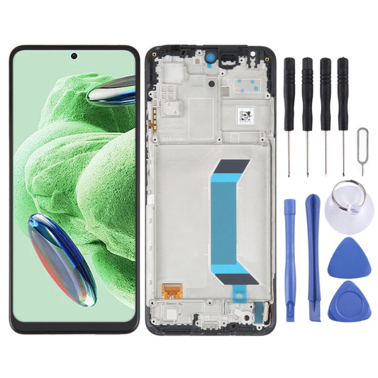 Écran LCD AMOLED d'origine pour Xiaomi Redmi Note 12 chine/Note 12 5G, assemblage complet avec cadre