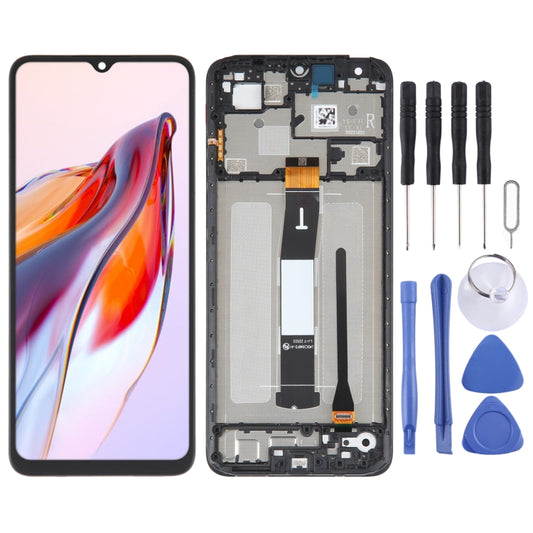 Écran LCD AMOLED d'origine pour Xiaomi Redmi 12C, assemblage complet avec cadre