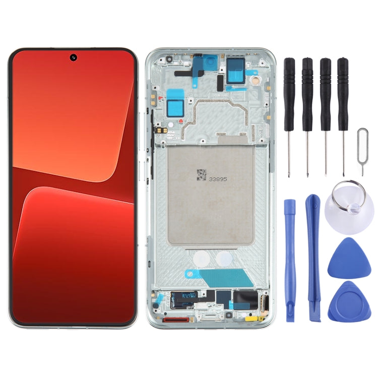 Écran LCD d'origine AMOLED pour assemblage complet de numériseur Xiaomi 13 avec cadre