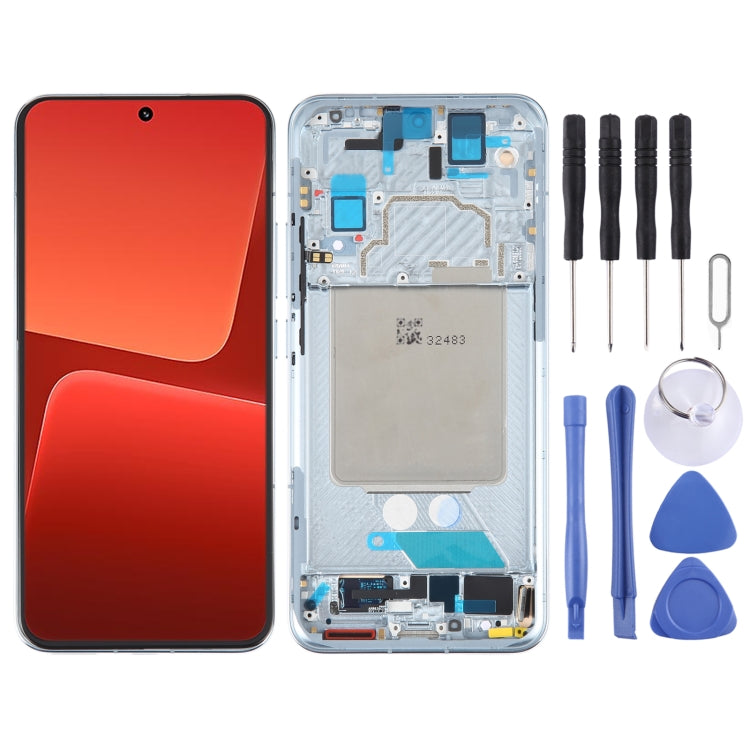 Écran LCD d'origine AMOLED pour assemblage complet de numériseur Xiaomi 13 avec cadre