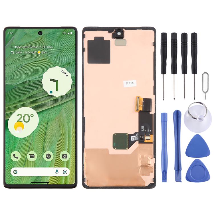Écran LCD AMOLED pour Google Pixel 7 GVU6C GQML3, assemblage complet avec cadre, For Google Pixel 7(AMOLED)