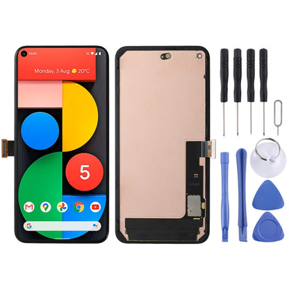 Écran LCD OLED pour assemblage complet de numériseur Google Pixel 5 5G avec cadre