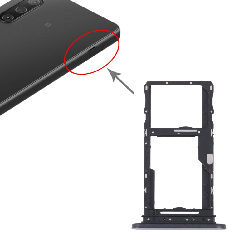 Pour Sony Xperia 10 IV Plateau de carte SIM d'origine + Plateau de carte SIM / Micro SD
