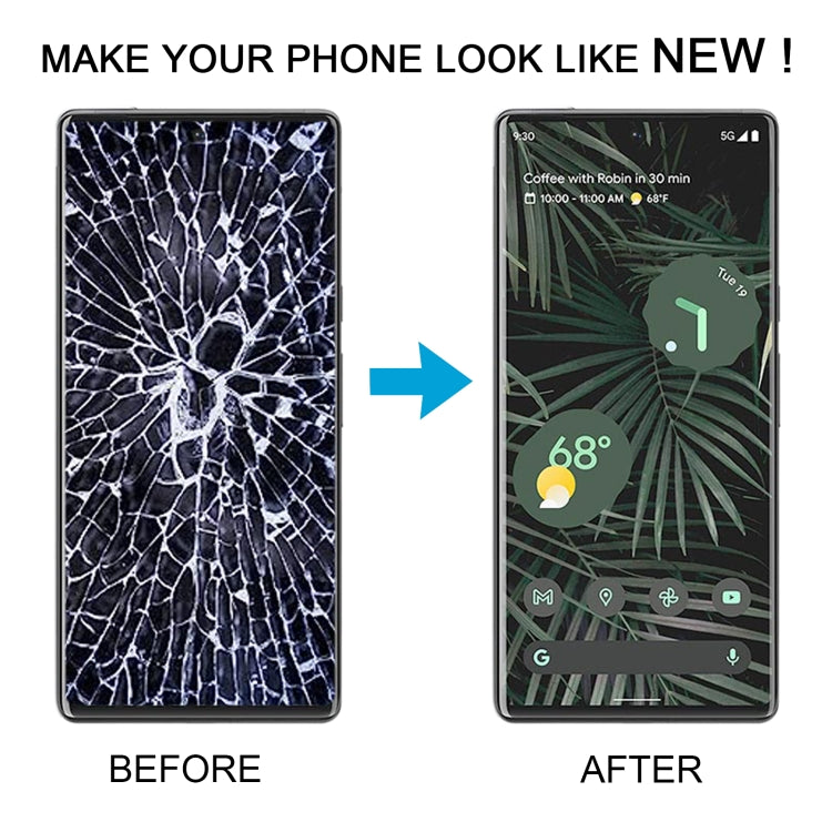 Écran LCD matériel OLED pour assemblage complet de numériseur Google Pixel 6 Pro G8VOU avec cadre