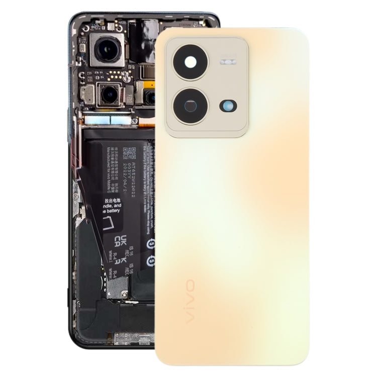 Couvercle arrière de batterie d'origine pour vivo V25, avec couvercle d'objectif d'appareil photo