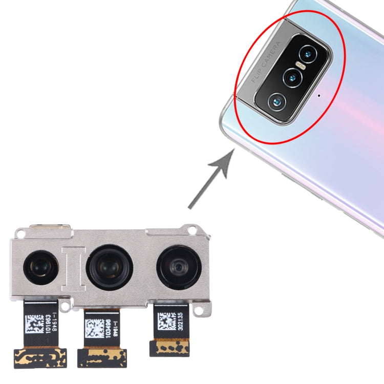 Pour Asus Zenfone 7/7 Pro ZS670KS ZS671KS ensemble de caméra arrière