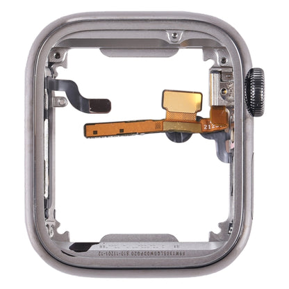 Plaque de lunette à cadre central pour Apple Watch série 7, 41mm, avec haut-parleur/alimentation/câble flexible à arbre rotatif