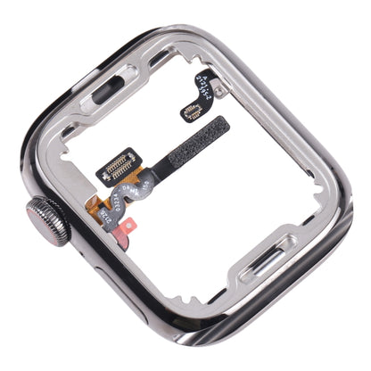 Plaque de lunette à cadre central pour Apple Watch série 7, 41mm, avec haut-parleur/alimentation/câble flexible à arbre rotatif