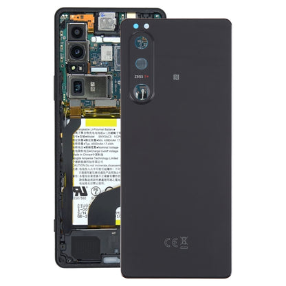 Couvercle arrière de batterie d'origine pour Sony Xperia 5 III, avec couvercle d'objectif d'appareil photo