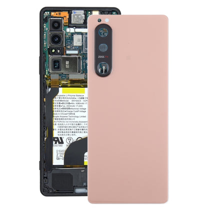 Couvercle arrière de batterie d'origine pour Sony Xperia 5 III, avec couvercle d'objectif d'appareil photo