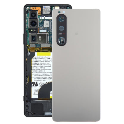 Couvercle arrière de batterie d'origine pour Sony Xperia 5 III, avec couvercle d'objectif d'appareil photo