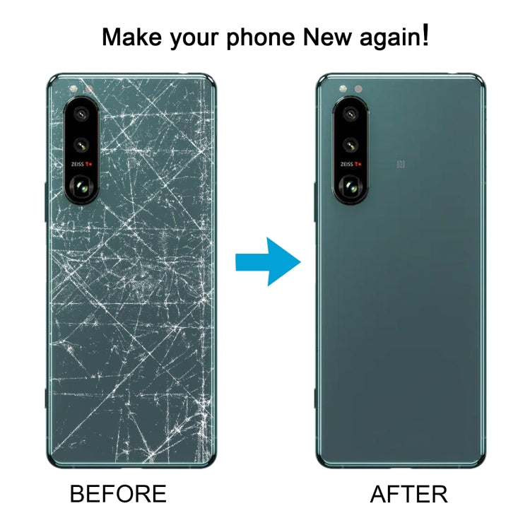 Couvercle arrière de batterie d'origine pour Sony Xperia 5 III, avec couvercle d'objectif d'appareil photo