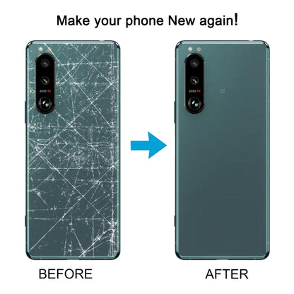 Couvercle arrière de batterie d'origine pour Sony Xperia 5 III, avec couvercle d'objectif d'appareil photo