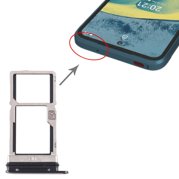 Pour Nokia XR20 plateau de carte SIM d'origine + plateau de carte SIM/Micro SD