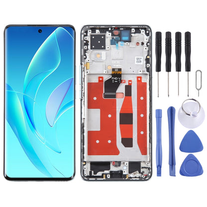 Écran LCD d'origine pour Honor 60 Pro Digitizer Full Assembly avec cadre, For Honor 60 Pro (Original)