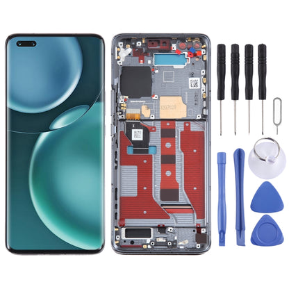 Écran LCD d'origine pour l'assemblage complet du numériseur Honor Magic4 Pro avec cadre