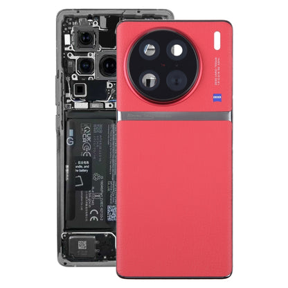 Pour vivo X90 Pro couvercle arrière de batterie d'origine avec couvercle d'objectif d'appareil photo