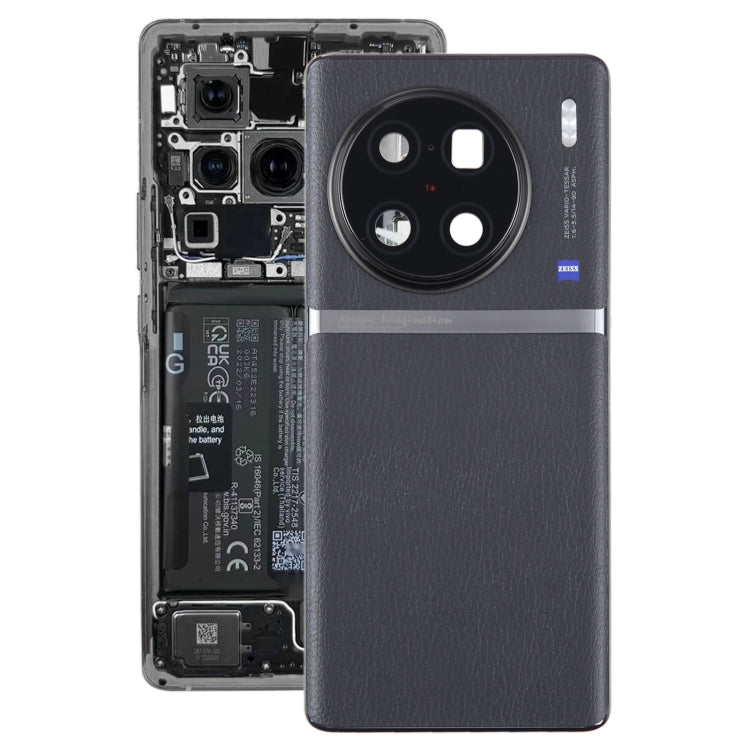 Pour vivo X90 Pro + couvercle arrière de batterie d'origine avec couvercle d'objectif d'appareil photo