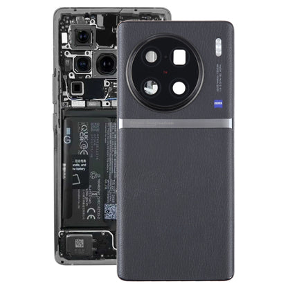 Pour vivo X90 Pro + couvercle arrière de batterie d'origine avec couvercle d'objectif d'appareil photo