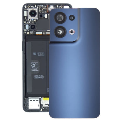Pour OPPO Reno8 5G couvercle arrière de batterie d'origine avec couvercle d'objectif de caméra