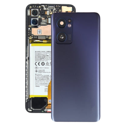 Pour OPPO Reno7 5G couvercle arrière de batterie d'origine avec couvercle d'objectif de caméra