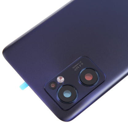 Pour OPPO Reno7 5G couvercle arrière de batterie d'origine avec couvercle d'objectif de caméra