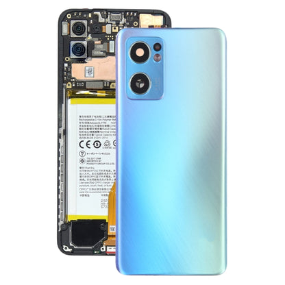 Pour OPPO Reno7 5G couvercle arrière de batterie d'origine avec couvercle d'objectif de caméra