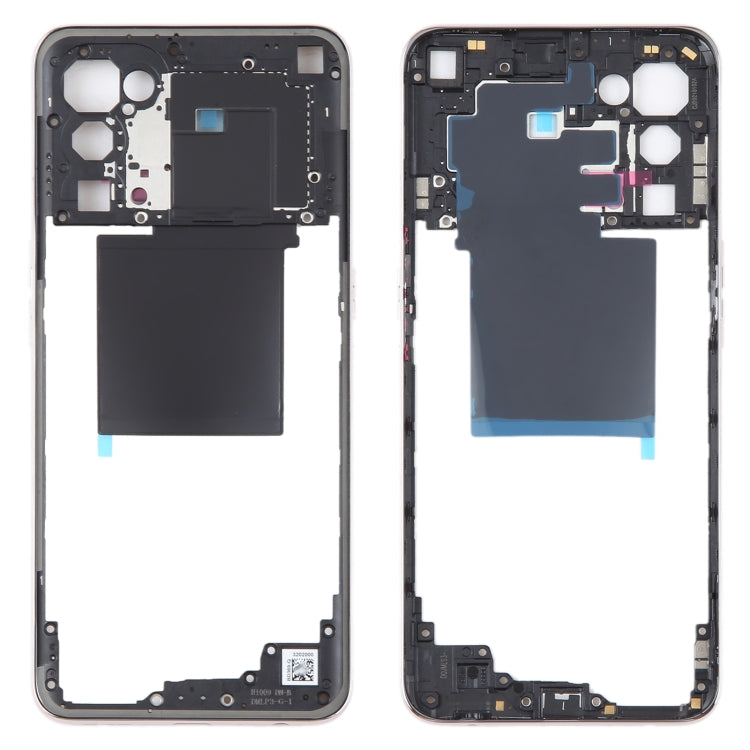 Pour OPPO Reno5 5G plaque de lunette de cadre moyen d'origine