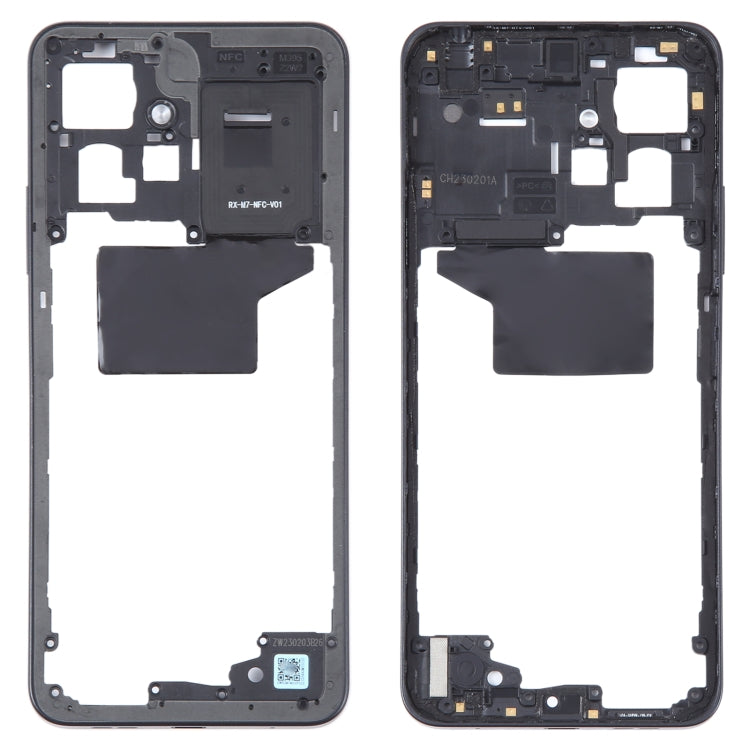 Pour Xiaomi Redmi Note 12 4G plaque de lunette de cadre moyen d'origine