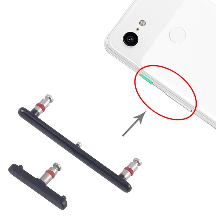 Pour Google Pixel 3 bouton d'alimentation d'origine + bouton de contrôle du bouton de volume