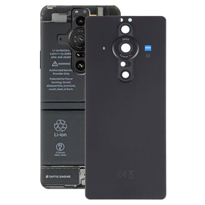 Pour Sony Xperia Pro-I Couvercle arrière de batterie d'origine avec couvercle d'objectif d'appareil photo