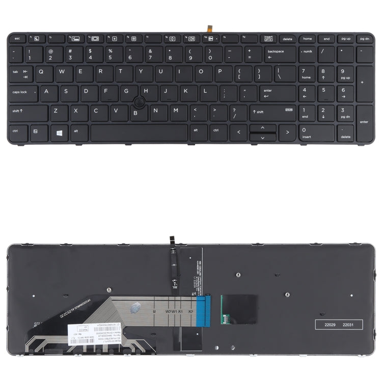 Pour HP Probook 650 G2 G3 655 G3 450 G3 841137-001 Clavier Version US avec rétroéclairage et pointage