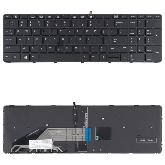Pour HP Probook 650 G2 G3 655 G3 450 G3 841137-001 Clavier Version US avec rétroéclairage et pointage