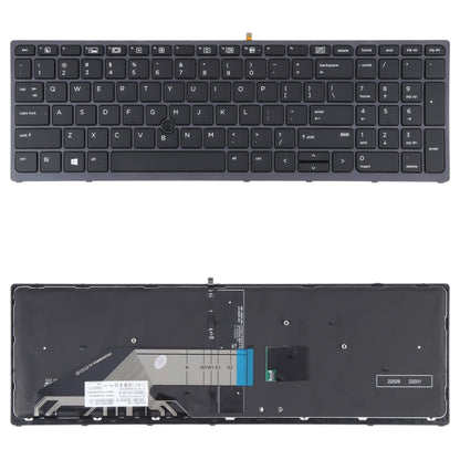 Pour clavier HP ZBOOK 15 G3 17 G3 US Version avec rétroéclairage et pointage