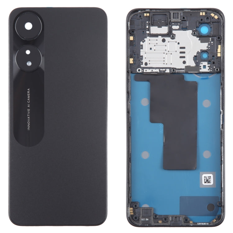 Pour le couvercle arrière de la batterie d'origine OPPO A78 avec cadre central