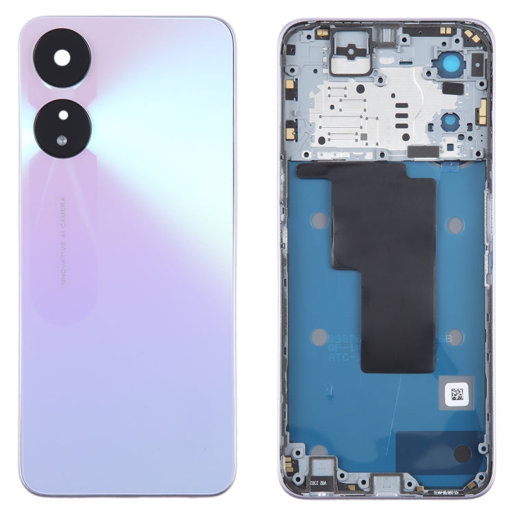 Pour le couvercle arrière de la batterie d'origine OPPO A78 avec cadre central