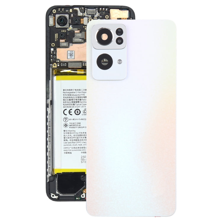 Pour OPPO Reno7 Pro couvercle arrière de batterie d'origine avec couvercle d'objectif d'appareil photo