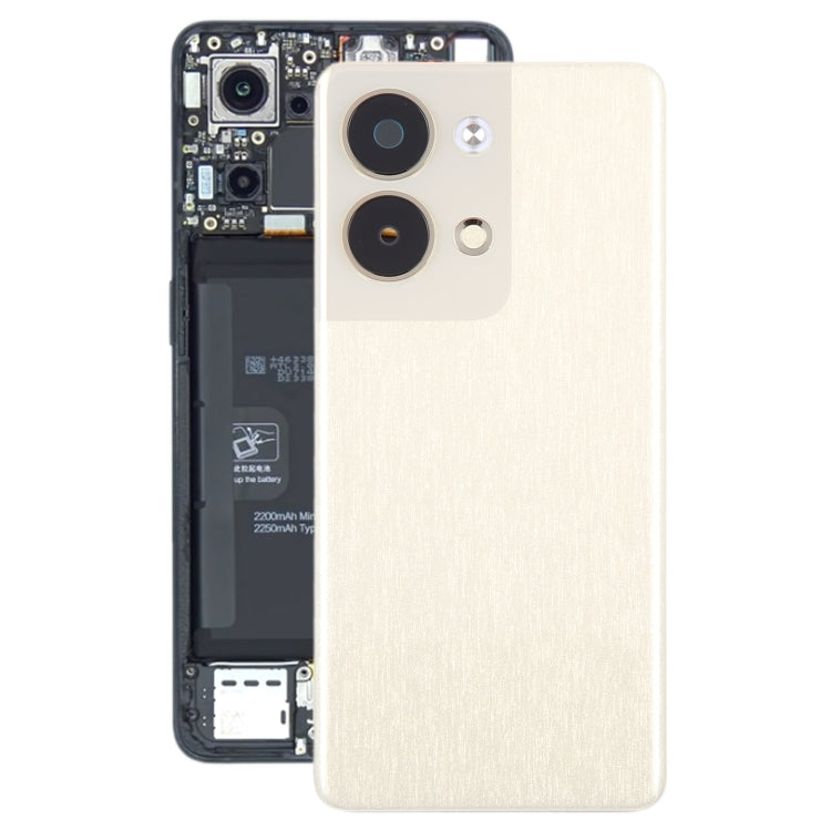 Pour OPPO Reno9 couvercle arrière de batterie d'origine avec couvercle d'objectif d'appareil photo