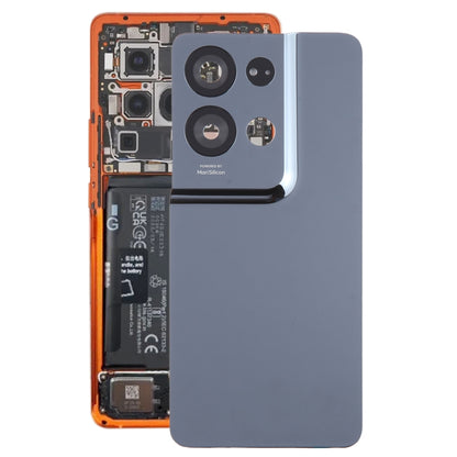 Pour OPPO Reno8 Pro + couvercle arrière de batterie d'origine avec couvercle d'objectif d'appareil photo