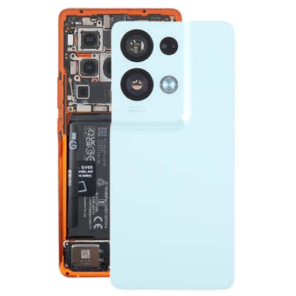 Pour OPPO Reno8 Pro + couvercle arrière de batterie d'origine avec couvercle d'objectif d'appareil photo