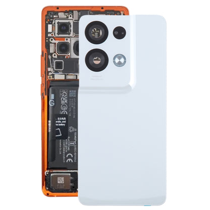 Pour OPPO Reno8 Pro + couvercle arrière de batterie d'origine avec couvercle d'objectif d'appareil photo