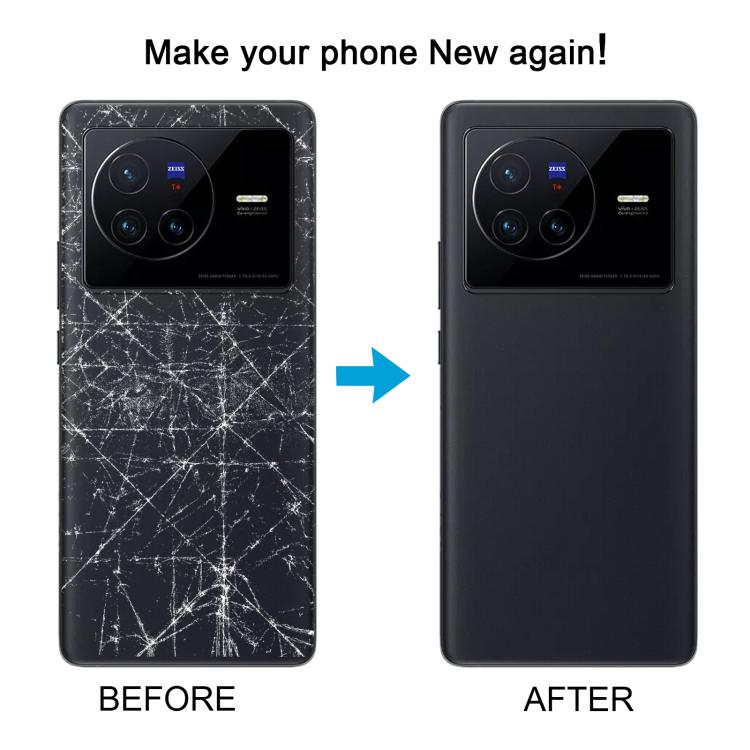 Pour vivo X80 couvercle arrière de batterie d'origine avec couvercle d'objectif d'appareil photo
