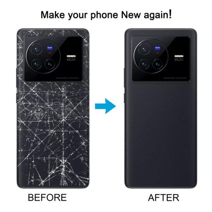 Pour vivo X80 couvercle arrière de batterie d'origine avec couvercle d'objectif d'appareil photo