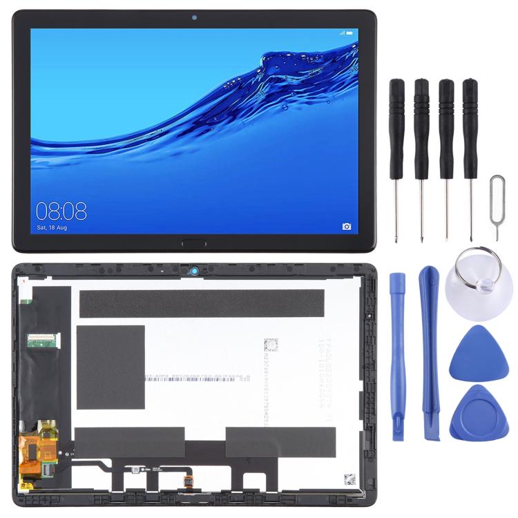 Écran LCD pour Huawei MediaPad M5 Lite 10.1 BAH2-W19/BAH2-L09 numériseur assemblage complet avec cadre