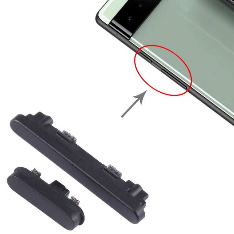 Pour Google Pixel 6A Bouton d'alimentation + Bouton de contrôle du volume