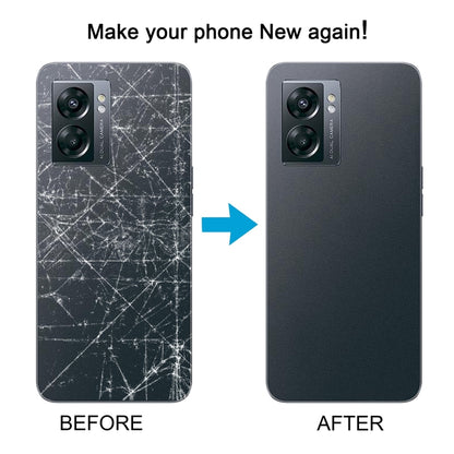 Pour OnePlus Nord N300 CPH2389 Couvercle arrière de batterie avec couvercle d'objectif d'appareil photo (noir)