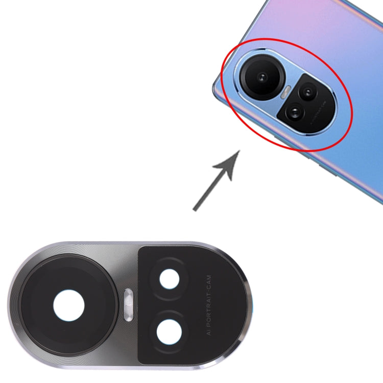 Pour le couvercle d'objectif d'appareil photo d'origine OPPO Reno10 Pro Global