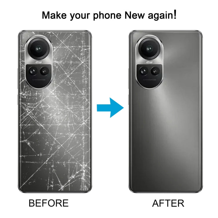 Pour OPPO Reno10 Global Couvercle arrière de batterie d'origine avec couvercle d'objectif d'appareil photo